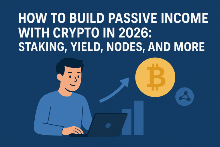 How to Build Passive Income With Crypto in 2026: Staking, Yield, Nodes, and More