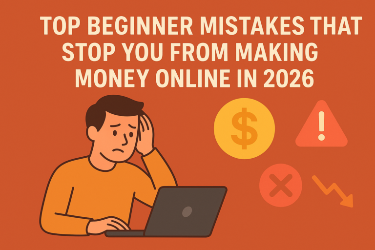 Top Beginner Mistakes That Stop You From Making Money Online in 2026