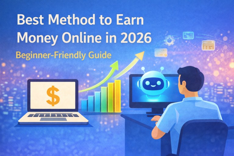 Best Method to Earn Money Online in 2026 (Beginner-Friendly Guide)
